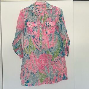Lilly Pulitzer Shirt Dress Coverup